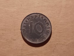 Horogkeresztes 10 Pfennig 1941 B