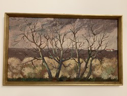 Szabó Pál ,festmény 95x45 cm