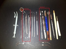 Vintage orvosi, fogászati eszközök, egyben