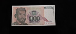 Jugoszlávia, 1000 Dinár 1994 Unc.