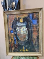 Hincz Gy Jelzéssel - Női portré ( 1 forintról indítom)