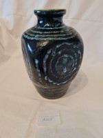Tófej kék-fekete váza