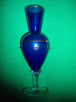 Antique blue glass vase