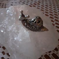 Valódi ezüst mini csiga figura