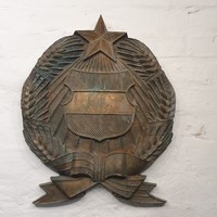 Népköztársaság bronz relikvia  réz címer 8,6 kg !