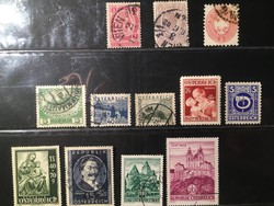 NMÁ! - 1863-1963 Osztrák bélyegek (12 db)