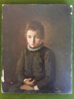 Grimm Rezső - Fiú mellkép 1873.