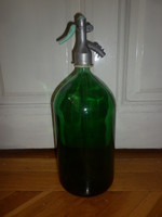 ​2 literes zöld szódásüveg