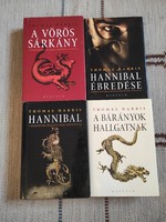 Thomas Harris - Hannibal Lecter könyvsorozat, Vörös sárkány, Bárányok hallgatnak, Hannibál ébredése