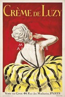 Vintage illatszer kozmetikum krém reklám plakát reprint nyomat Cappiello francia dáma paróka