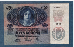 50 Korona 1914   Deutschösterreich bélyegzés EF
