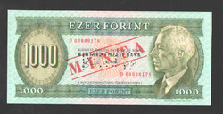1000 Forint 1992. Sample. Unc! Rare!!!