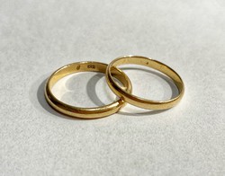 14k arany karika gyűrűk párban- 5,12g