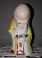 Régi kis méretű kínai, ázsiai porcelán Shou Isten figura