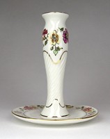 1E050 Pillangós Zsolnay porcelán gyertyatartó 14 cm