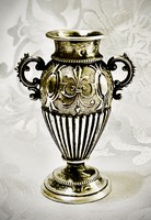 Bámulatba ejtő  antik ezüst tárgy !  Mini váza 