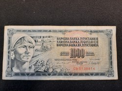 Jugoszláv 1000 Dínár 1981