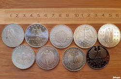 Német ezüst 10 euros érmék