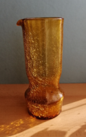 Dekoratív üveg váza sárga