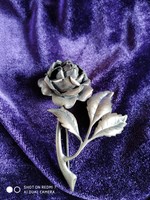 Ezüst nagy női rózsa bross (925 USA)