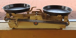 Two-arm old Czechoslovak - push-weight - marked Kovodelny kitchen scale 5 kg