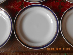 Zsolnay lapos tányérok 6 db