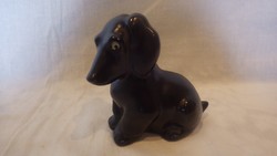 Gefle Art Deco porcelán kutya szobor