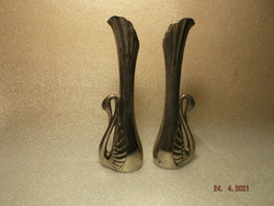 Régi hattyú vázapár -  ibolya váza 17,5 cm