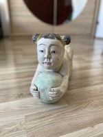 Règi kézzel festett Kìnai kézműves szobor Kina-Japàn-Azsia