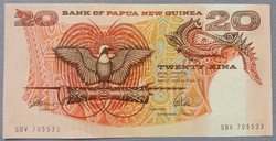 Pápua Új-Guinea 20 kina 1989 Unc