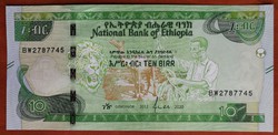 Etiópia 10 Birr 2020 UNC