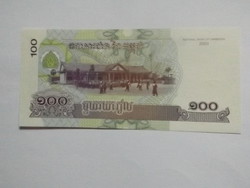 Unc 100 Riels Kambodzsa 2001  !! ( 3 )