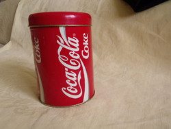 Retro Coca -cola kerek fém doboz