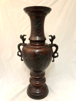 XIX. Century large Japanese vase, bronze - 03641