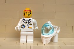 LEGO űrhajós asztronauta kozmonauta figura eredeti szép állapotban