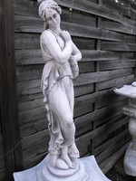 Csodás Női  kő szobor 60cm Kastély kerti Fagyálló Műkő tömör művészi szobor