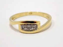 Gold ring with stones (zal-au98080)