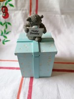 Gift teddy bear trinket box carte blanche (birthday, in your own box)