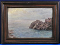 Attributed to Carl-Kaiser Herbst (1858-1940): Cornwall Coastline