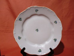 Kék virágos Zsolnay lapos tányér