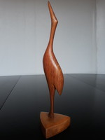Régi faragott gém figura, 22,5 cm