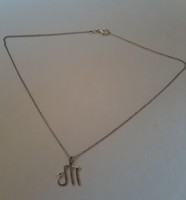 Silver necklace with scorpion zodiac sign with 925 mark!