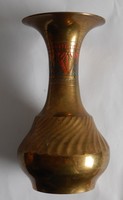 Indiai réz váza, 17 cm magas