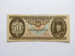 50 forintos papirpénz 1965  "D"  UNC