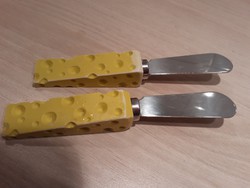 Reggeliző kés, vajazó kés, sajtkés 2db egyben!