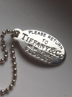 Tiffany &Co, medal és nyaklánc, ezüst 925 jelz.!