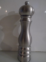 Salt grinder - new - peugeot - large - stainless steel - 22 x 6 cm