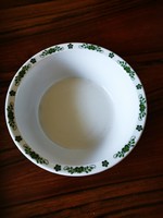 Retró Alföldi porcelán mintás szélű gulyás tányér, leveses tányér