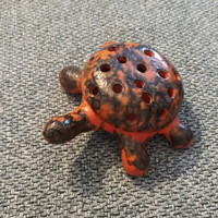 Retró Tófej teknősbéka ceruzatartó