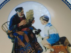 Bradex plate with a print of Norman Rockwell's 